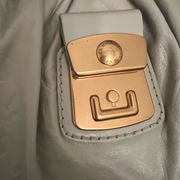 Marc by Marc Jacobs Monogram Hobo Bag - Bone/Gray Leather - Picture 7 of 12